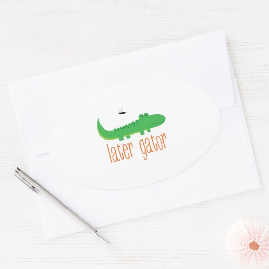 Later Gator Ovale Sticker (Envelop)