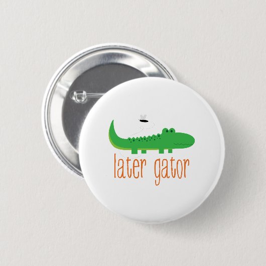 Later Gator Ronde Button 5,7 Cm (Voorkant /achterkant)