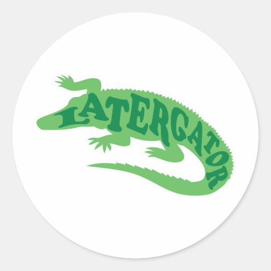 Later Gator Ronde Sticker (Voorkant)