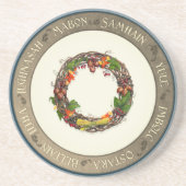 Later najaar van het jaar zandsteen onderzetter (Voorkant)