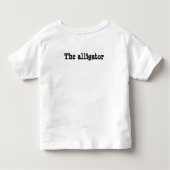 "LATER" - Retro Cartoon Alligator met een verrassi Kinder Shirts (Achterkant)