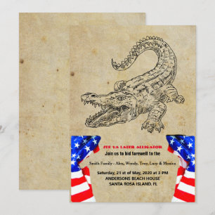 Later zal de Alligator een partijuitnodiging afwij Kaart