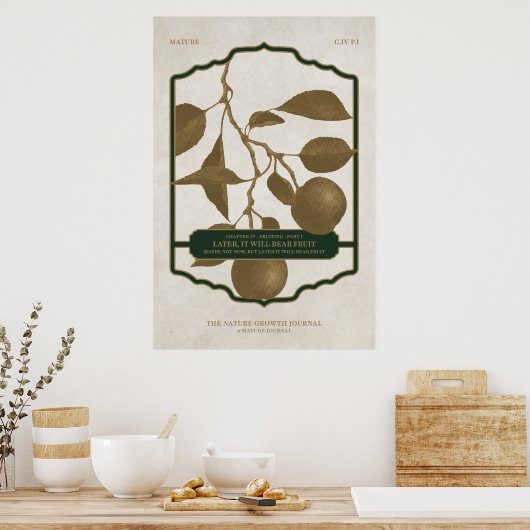 LATER ZAL HET BEER FRUIT V2 POSTER (Keuken)