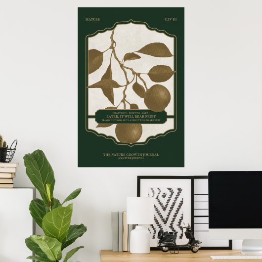 LATER ZAL HET BEER VRUCHTEN POSTER (Thuiskantoor)