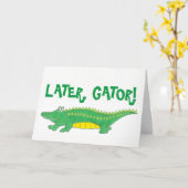 Later zullen we je Alligator Crocodile missen. Kaart (Gele Bloem)