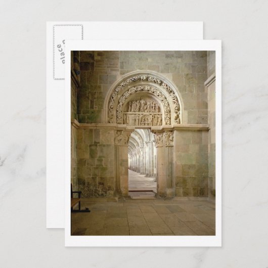 Lateraal portaal, c.1125 (foto) briefkaart (Voorkant / Achterkant)