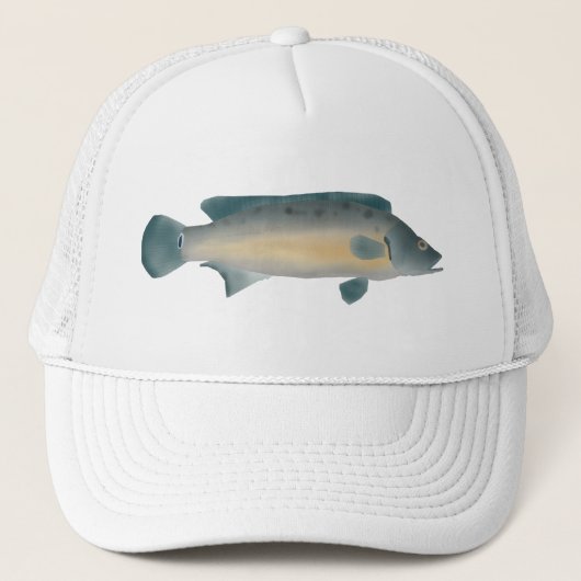 Laterale Gestreepte Snoek Cichlide Trucker Pet (Voorkant)