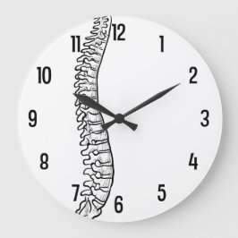 Laterale ruggengraat Acrylwandklok Grote Klok