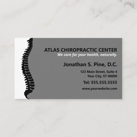 Laterale ruggengraatcentrale meervoudige aanstelli afsprakenkaartje (Voorkant)