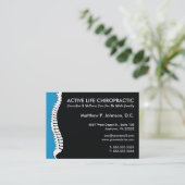Laterale wervelkolom (blauw) Chiropractor te groot Visitekaartje (Staand voorkant)