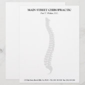 Laterale wervelkolom gepersonaliseerd briefhoofd (Voorkant / Achterkant)