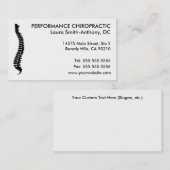 Laterale wervelkolom Visitekaartjes (Voorkant / Achterkant)