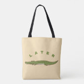 Latere Alligator Canvas tas - Eigenzinnig Afscheid (Achterkant)