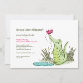 Latere Alligator die weggaat Kaart (Voorkant)