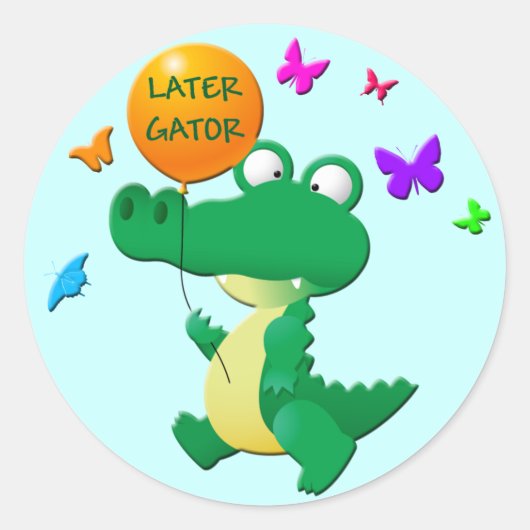 LATERE GATOR RONDE STICKER (Voorkant)