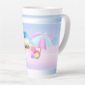 Latere Mok blauw en roze bleekhuis (Rechterhoek)