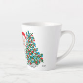 Latere Mok: kerstboom en kerstman Latte Mok (Rechts)