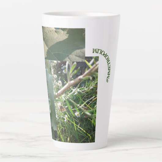 Latere Mok/klein/GROOT/metropolig ontwerp Latte Mok (Voorkant)