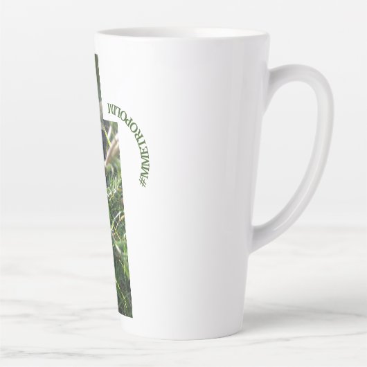 Latere Mok/klein/GROOT/metropolig ontwerp Latte Mok (Rechts)