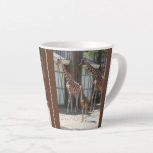 Latere Mok voor Cute Giraffe Family Design