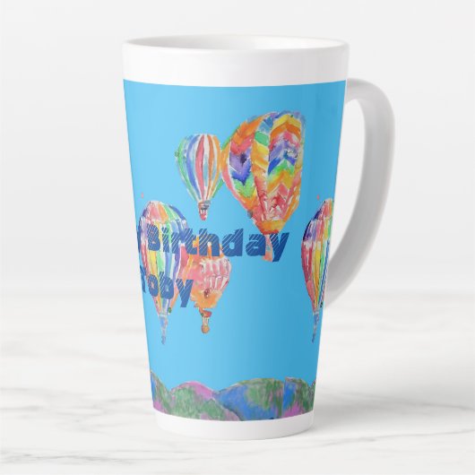 Latere Mok voor hot-luchtballonvaarders Waterverf (Rechterhoek)