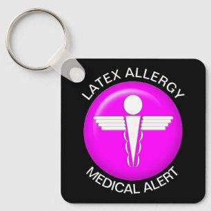 Latex Allergy Medical Alert Sleutelhanger