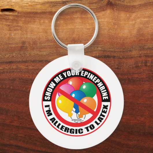 Latex Allergy Sleutelhanger (Voorkant)