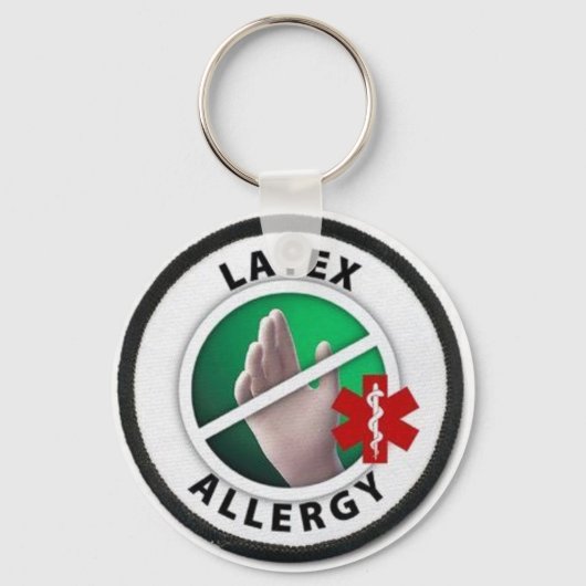 Latex Allergy Sleutelhanger (Voorkant)