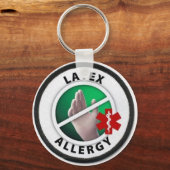 Latex Allergy Sleutelhanger (Voorkant)