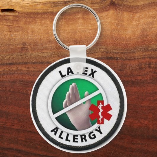 Latex Allergy Sleutelhanger (Voorkant)