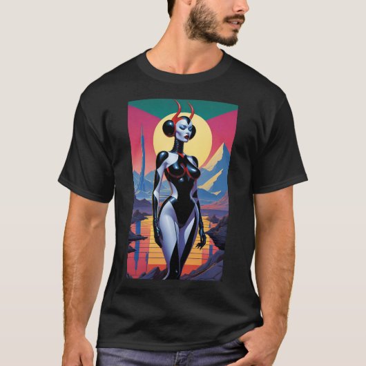 Latex Duivelsmeisjes van Mars T-shirt (Voorkant)