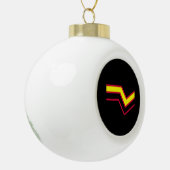 Latex Pride Keramische Bal Ornament (Links)