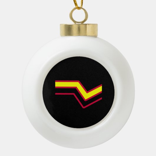Latex Pride Keramische Bal Ornament (Voorkant)