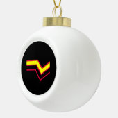 Latex Pride Keramische Bal Ornament (Rechts)