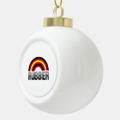 Latex Pride Keramische Bal Ornament (Rechts)