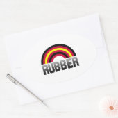 Latex Pride Ovale Sticker (Envelop)