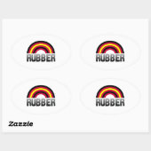 Latex Pride Ovale Sticker (Vel)