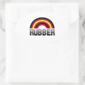 Latex Pride Ovale Sticker (Tas)