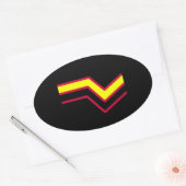 Latex Pride Ovale Sticker (Envelop)