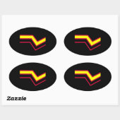 Latex Pride Ovale Sticker (Vel)