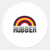 Latex Pride Ronde Sticker (Voorkant)