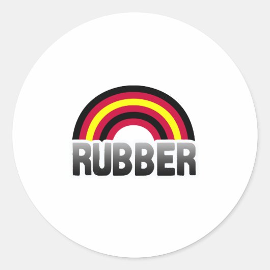 Latex Pride Ronde Sticker (Voorkant)