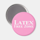 Latex vrije zone geschenken magneet (Voorkant / Achterkant)