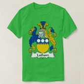 Latham Coat of Arms Family Crest T-shirt (Design voorkant)