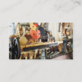 Lathe in Wood Shop Visitekaartje (Achterkant)