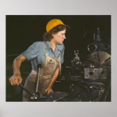 Lathe Operator 1942 Poster (Voorkant)