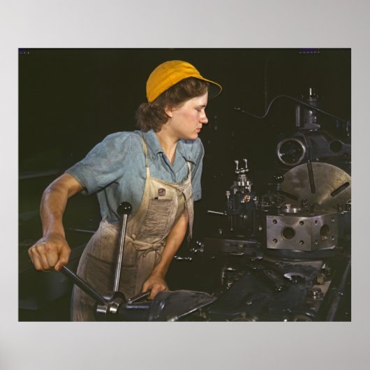 Lathe Operator 1942 Poster (Voorkant)