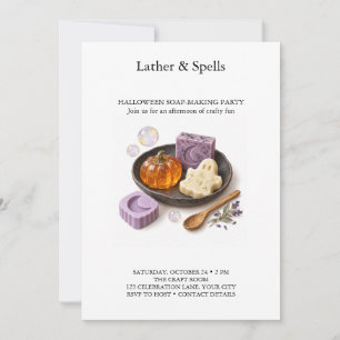 Lather and Spells Halloween Zeep Maken Kaart