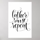 Lather Rinse Herhalen Poster (Voorkant)