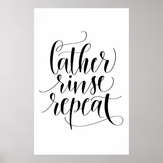 Lather Rinse Herhalen Poster (Voorkant)